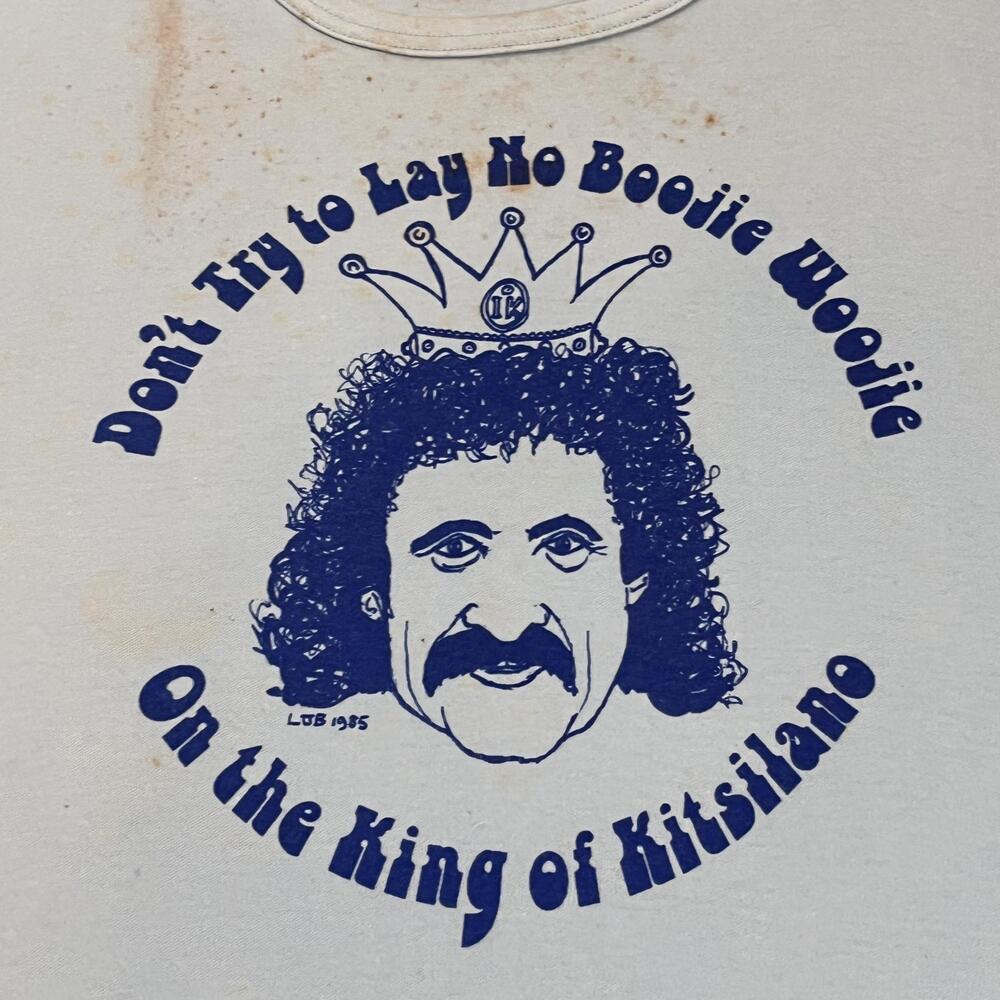 Vintage Frank Zappa Shirt King Kitsilano Boogie Woogie 70s Mothers of Invention
